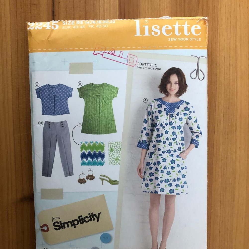 Simplicity Lisette Pattern #2245 Portfolio - 14-22
